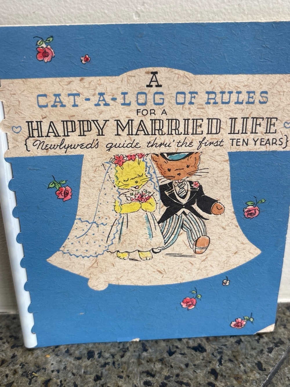 Adorable Vintage mid century “A Cat-A-Log of Rules for a Happy Married Life”